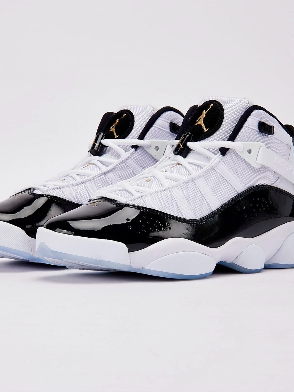 NIKE Air Jordan 6 Rings White Black Metallic Gold Sz 10.5 Men's (Worn Once) - Picture 7 of 7